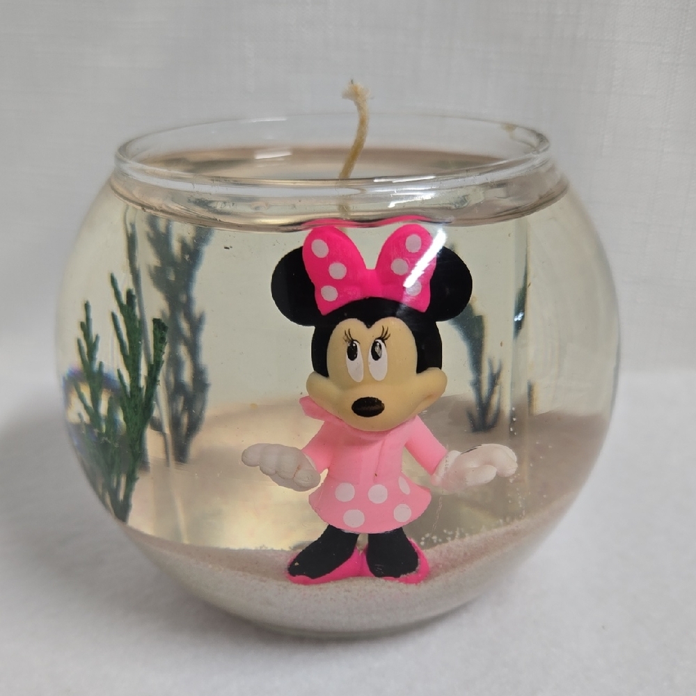 Minnie Mouse Gel Candle UNUSED Cute Heavy Shelf Home Office Scented Decor